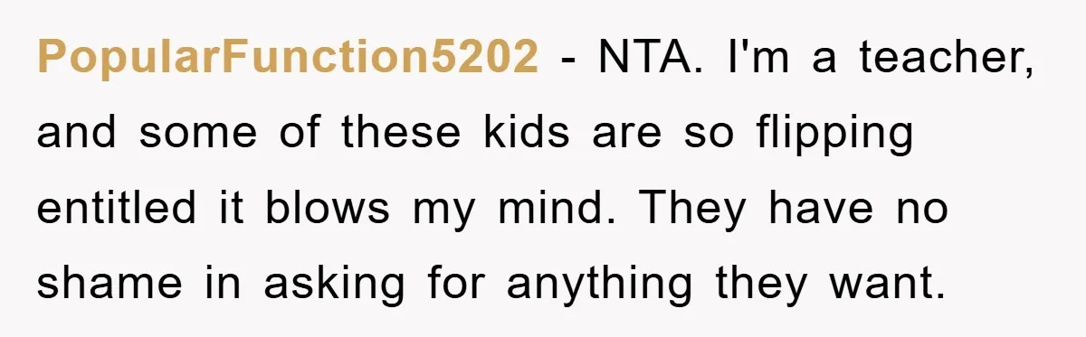 Costco Trip Turns Awkward After Shopper Says No to a Kid’s Quarter Request PopularFunction5202 − NTA. I'm a teacher, and some of these kids are so flipping entitled it blows my mind. They have no shame in asking for anything they want.