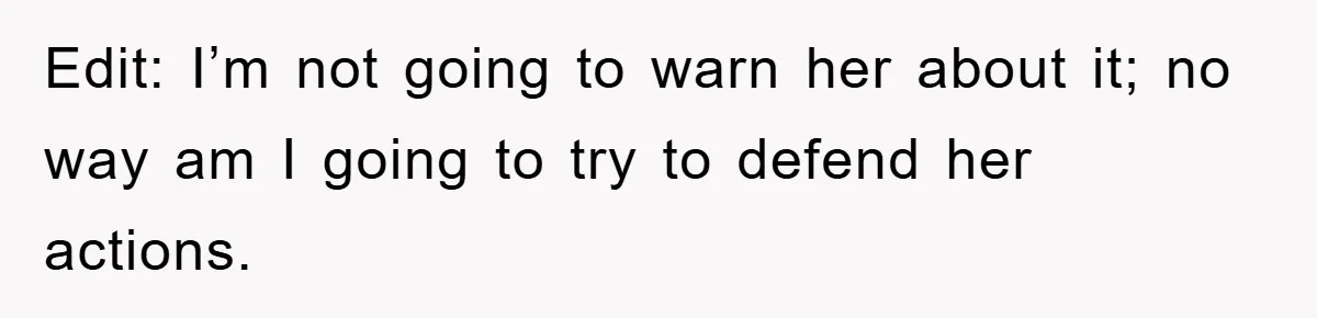 Worker Faces Mom’s Arrest For Stealing At Job Edit: I’m not going to warn her about it; no way am I going to try to defend her actions.