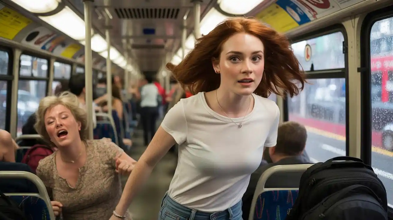 Woman Turns Into a “Human Pillar” on a Bus - Until Petty Revenge Sends Her Crashing to the Floor