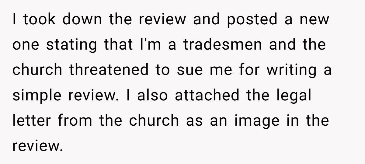 German Tradesman Calls Out Church After Clergyman Threatens Him With Hellfire Over Unpaid Bill