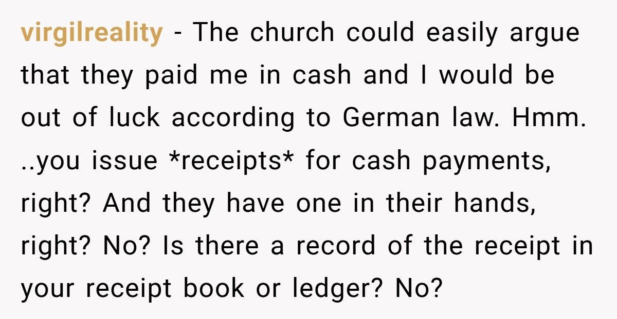 German Tradesman Calls Out Church After Clergyman Threatens Him With Hellfire Over Unpaid Bill