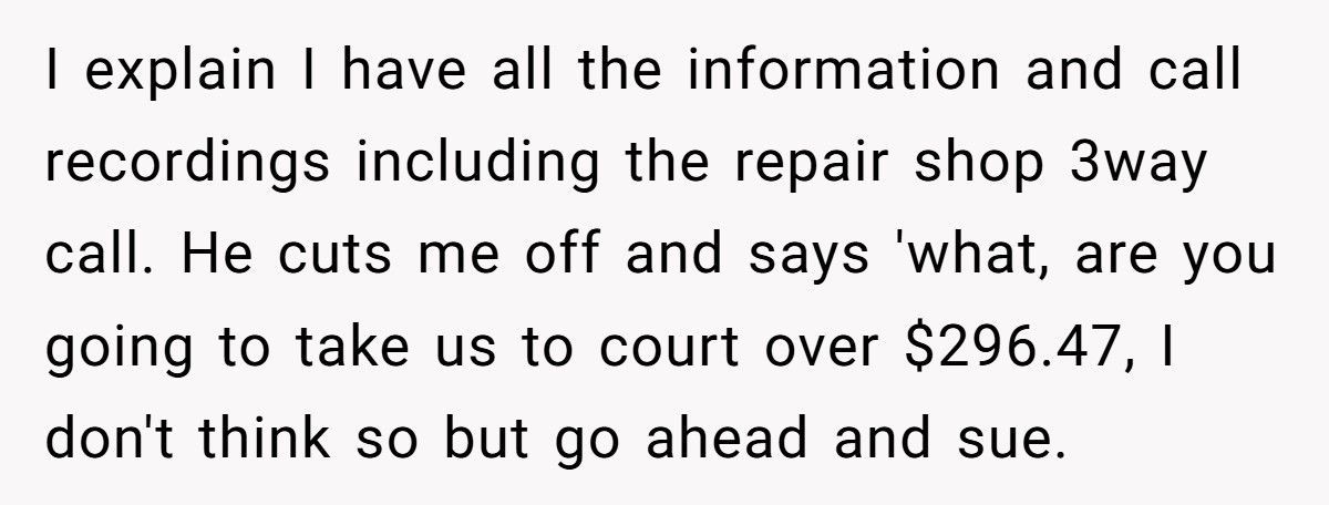 Dealer Refuses $296 Repair Reimbursement, Ends Up Paying $500 Instead