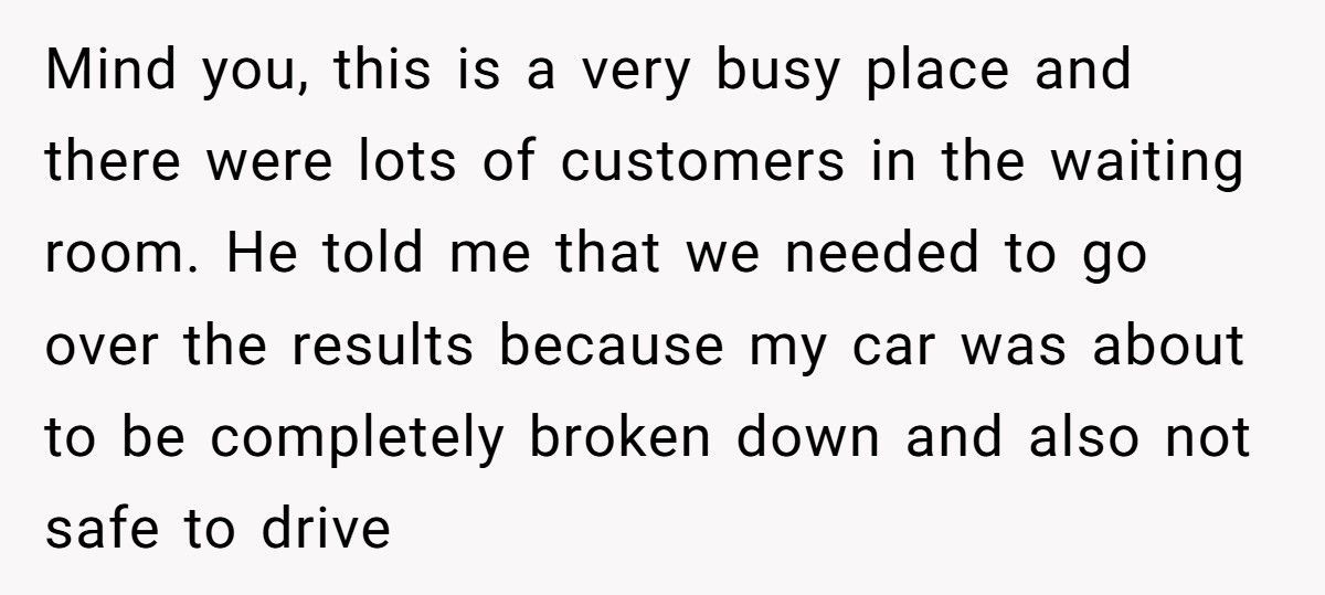 Mechanic Tries To Scam “Clueless” Girl, Gets Humiliated In Front Of Customers