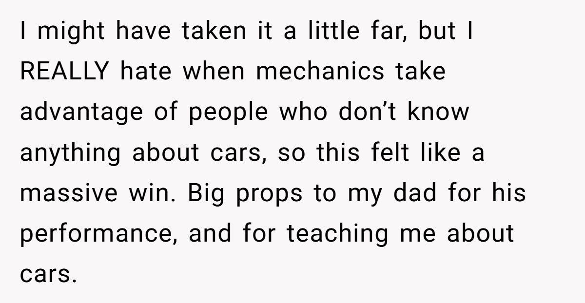 Mechanic Tries To Scam “Clueless” Girl, Gets Humiliated In Front Of Customers