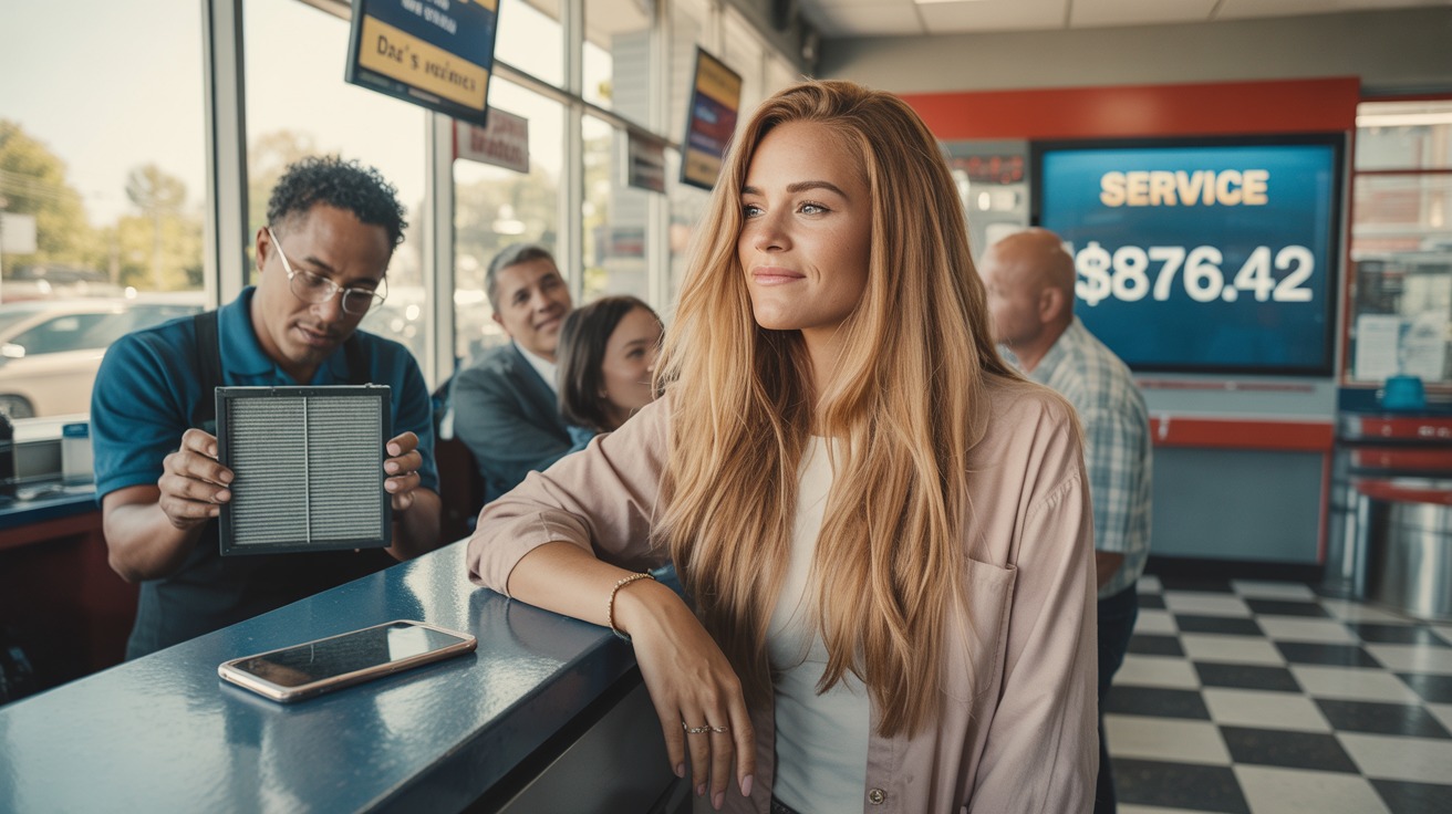 Mechanic Tries To Scam “Clueless” Girl, Gets Humiliated In Front Of Customers