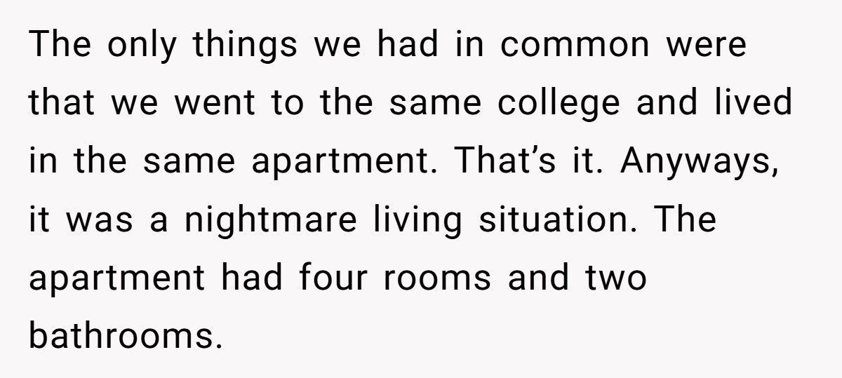 Roommate Wanted Written Permission For Shared Items, She Got Exactly What She Asked For