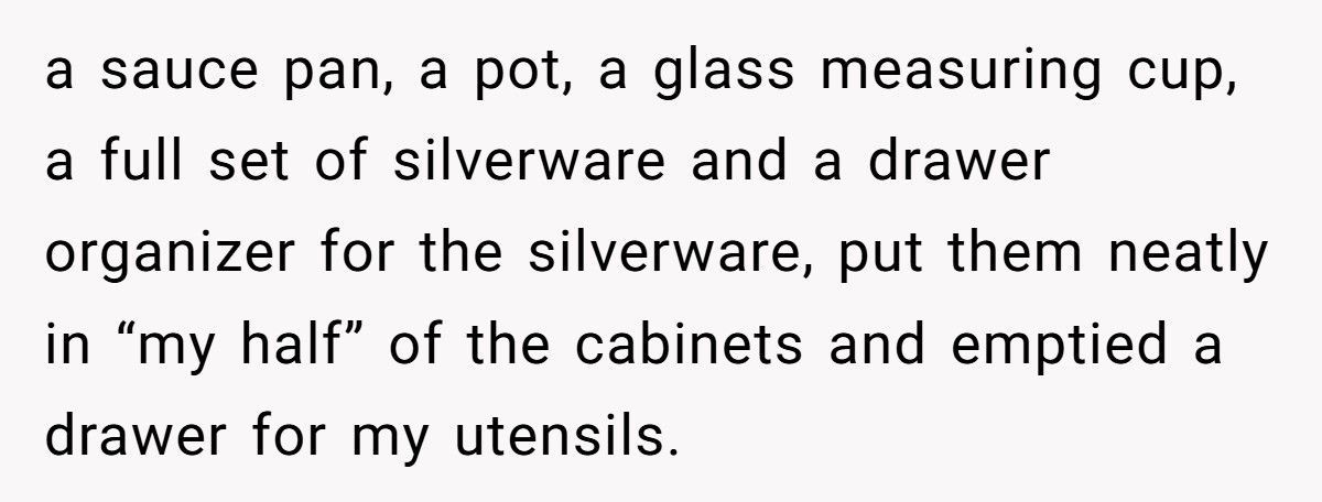 Roommate Wanted Written Permission For Shared Items, She Got Exactly What She Asked For