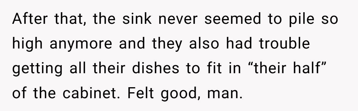 Roommate Wanted Written Permission For Shared Items, She Got Exactly What She Asked For