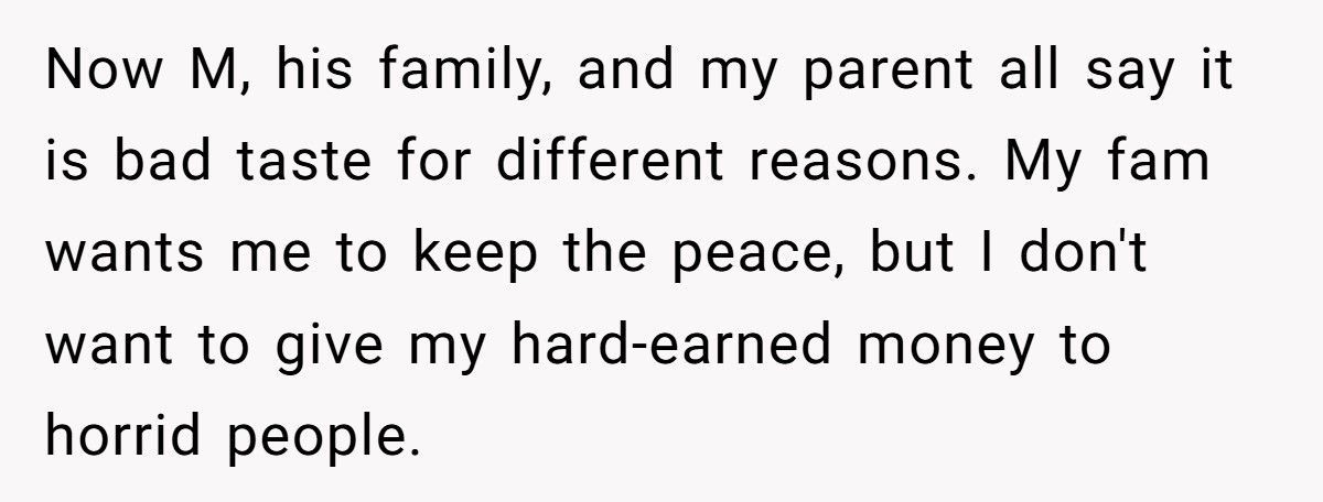 Bride’s Family Laughs As Guest Gets Wine Thrown On Her, She Walks Out And Takes Back $1,000 Gift