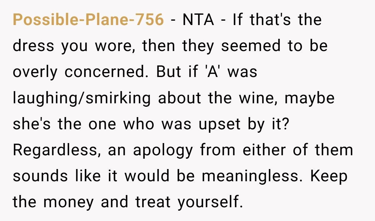 Bride’s Family Laughs As Guest Gets Wine Thrown On Her, She Walks Out And Takes Back $1,000 Gift