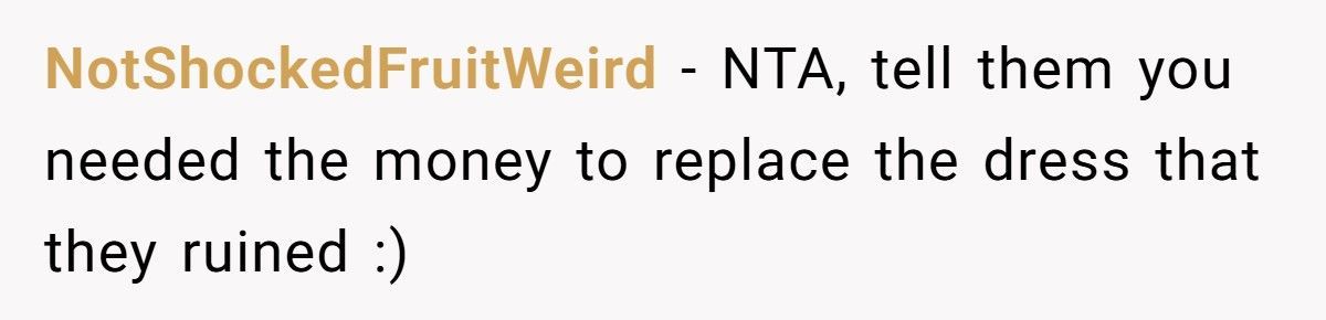 Bride’s Family Laughs As Guest Gets Wine Thrown On Her, She Walks Out And Takes Back $1,000 Gift