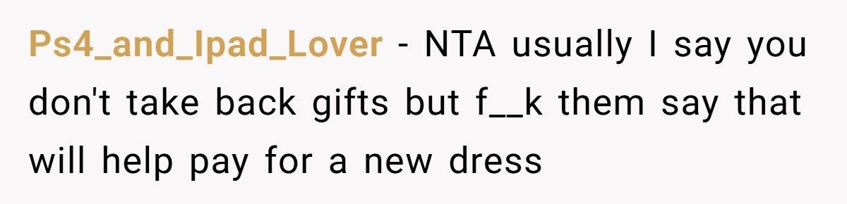 Bride’s Family Laughs As Guest Gets Wine Thrown On Her, She Walks Out And Takes Back $1,000 Gift