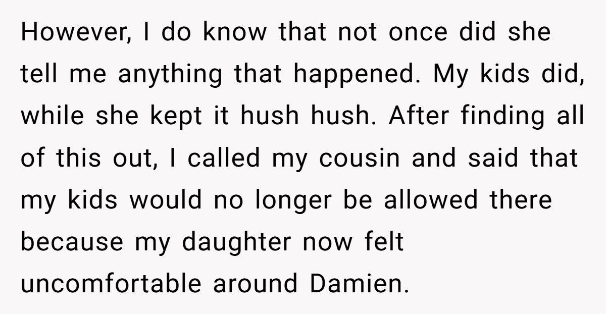 Mom Refuses To Let Daughter Visit Cousin After Autistic Son Crosses The Line