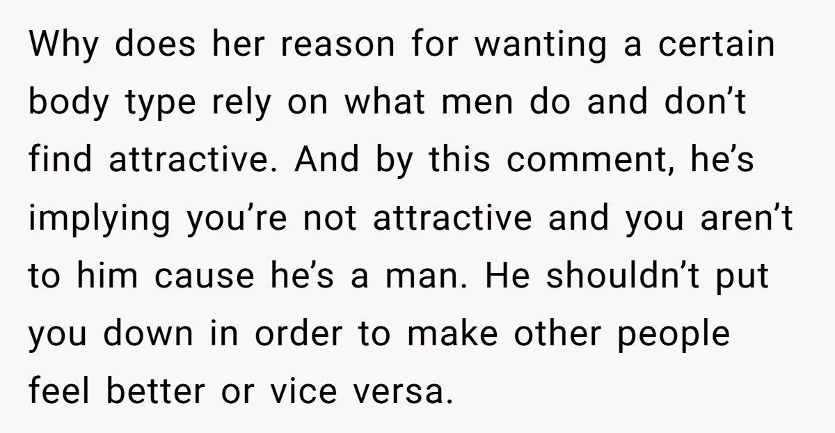 Woman Hurt After Husband Uses Her Body To “Teach” Sister About Beauty Standards