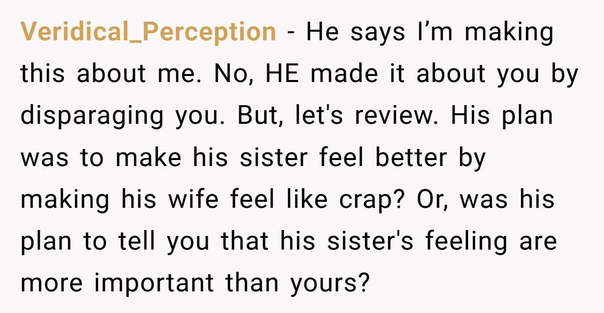 Woman Hurt After Husband Uses Her Body To “Teach” Sister About Beauty Standards