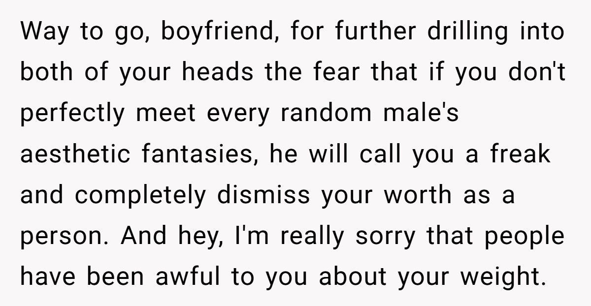 Woman Hurt After Husband Uses Her Body To “Teach” Sister About Beauty Standards