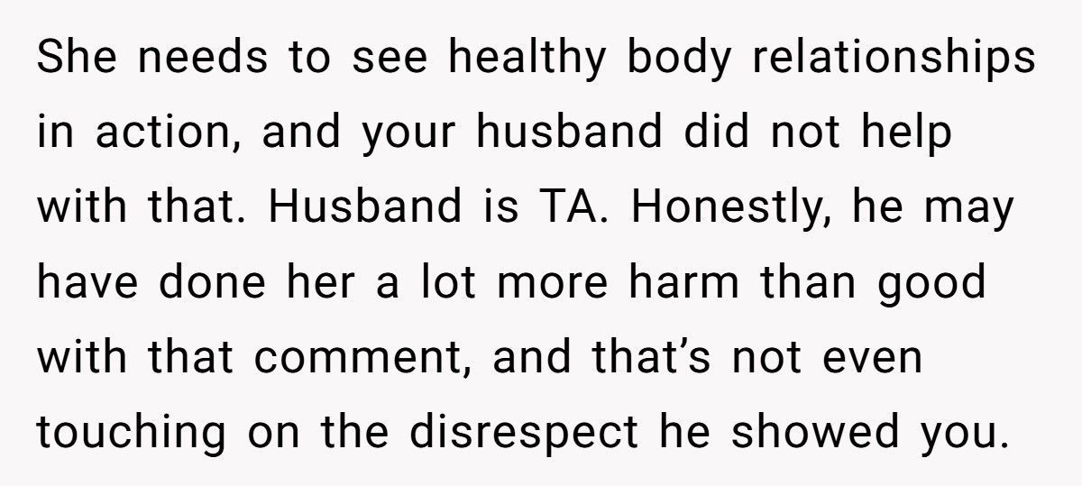 Woman Hurt After Husband Uses Her Body To “Teach” Sister About Beauty Standards