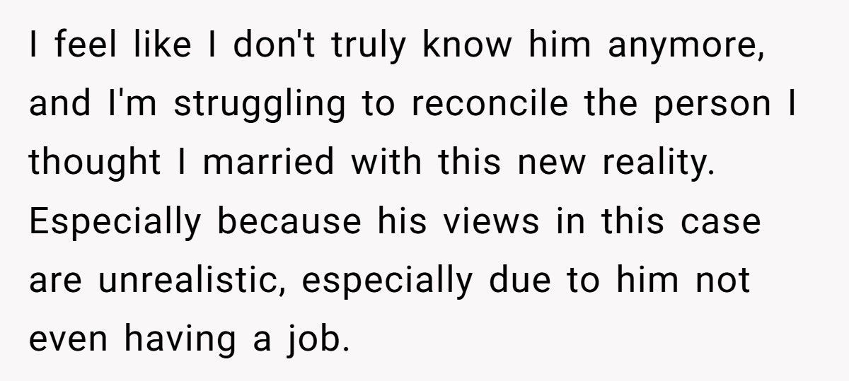 Husband Preaches “Women Belong In The Home” While Living Off His Wife