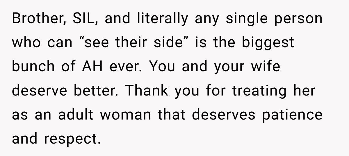 Brother Drops Out As Best Man After Groom Treats His Wife Like A Child