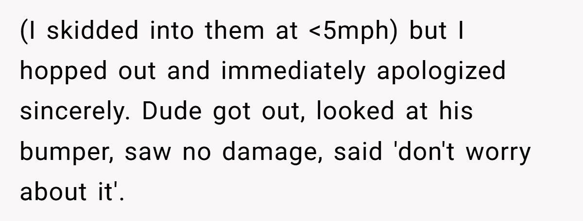 Driver Demands Police After Fender Bender, Ends Up With A $1,000 Ticket