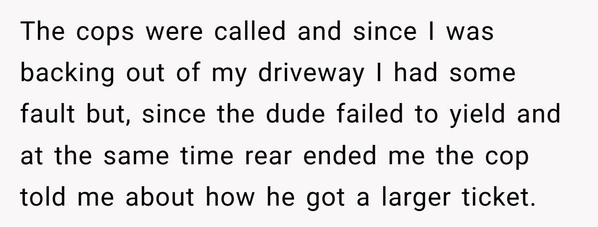 Driver Demands Police After Fender Bender, Ends Up With A $1,000 Ticket