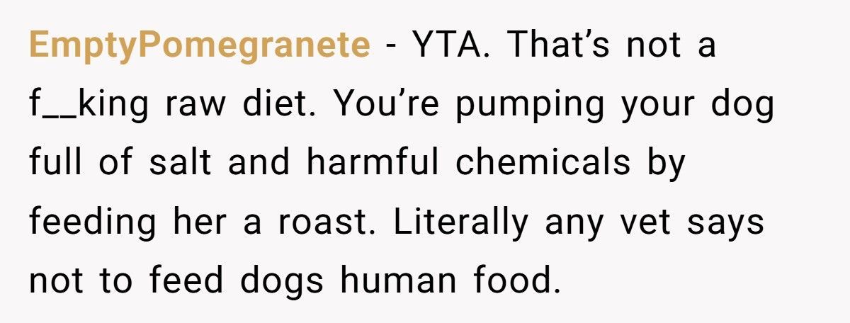 Woman Feeds Dog A Quarter Of Roast Boyfriend Cooked, Then Acts Shocked When He Breaks Up With Her