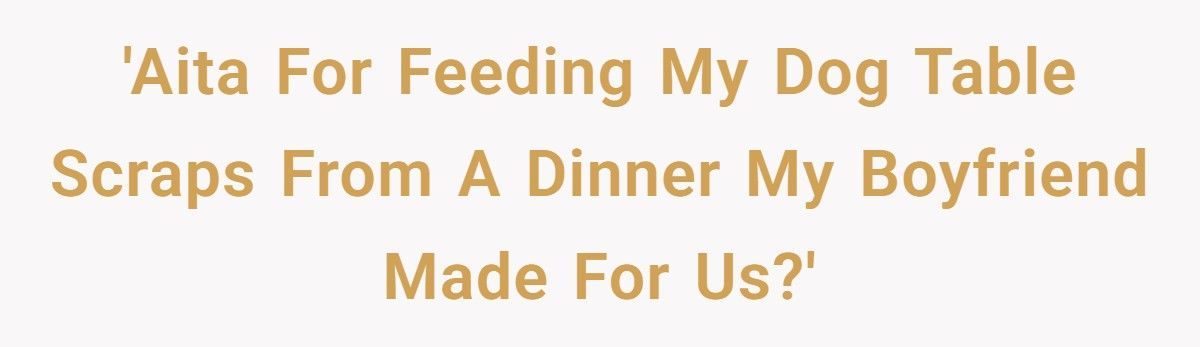 Woman Feeds Dog A Quarter Of Roast Boyfriend Cooked, Then Acts Shocked When He Breaks Up With Her