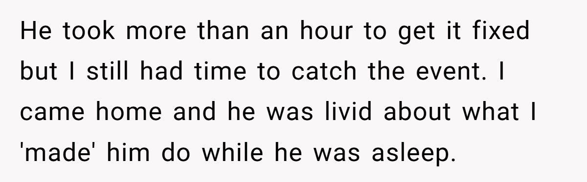 Wife Wakes Husband After His Night Shift To Fix Her Car Because She “Didn’t Want To Show Up In An Uber”