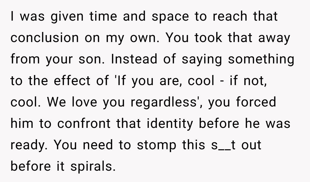 Mom Tells Teen Son He’s “Obviously Gay”, Now He Won’t Speak To Her