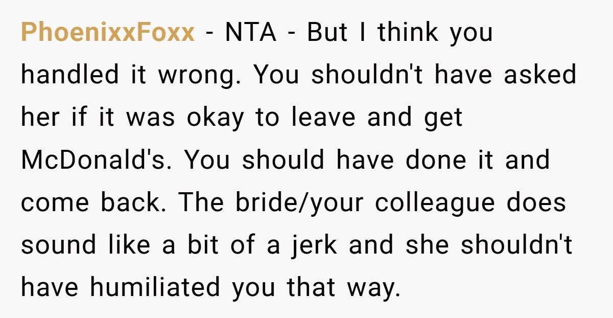 Wedding Guest Walks Out On $50 Steak Menu, Grabs McDonald’s Instead