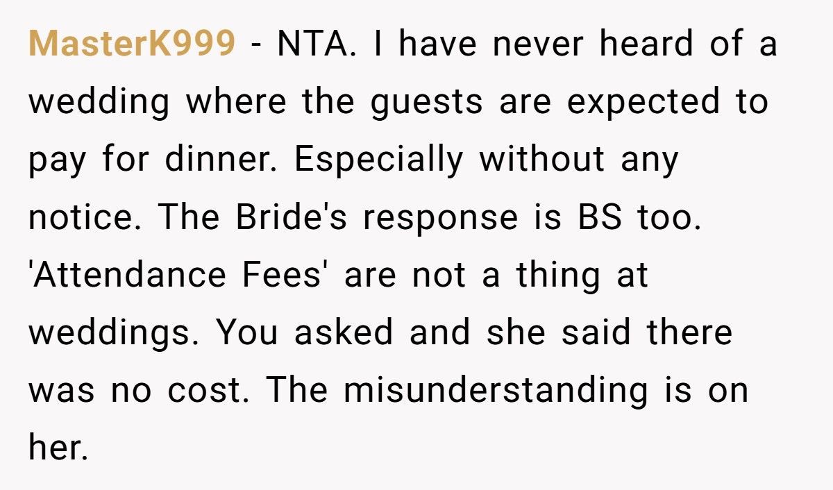 Wedding Guest Walks Out On $50 Steak Menu, Grabs McDonald’s Instead