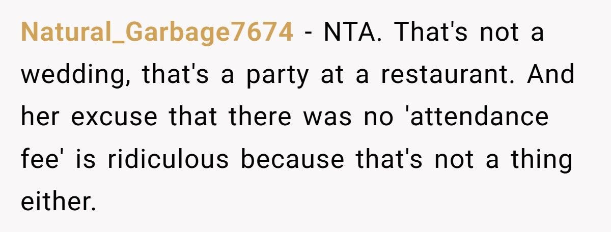 Wedding Guest Walks Out On $50 Steak Menu, Grabs McDonald’s Instead