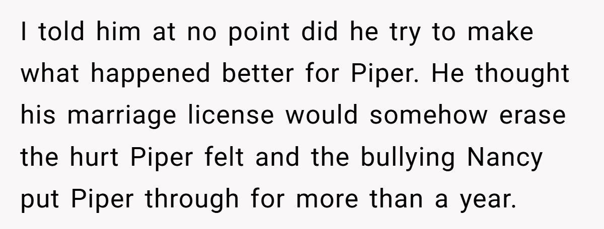 Dad Marries Daughter’s Childhood Bully’s Mom, Then Wonders Why They Aren’t “Sisters”