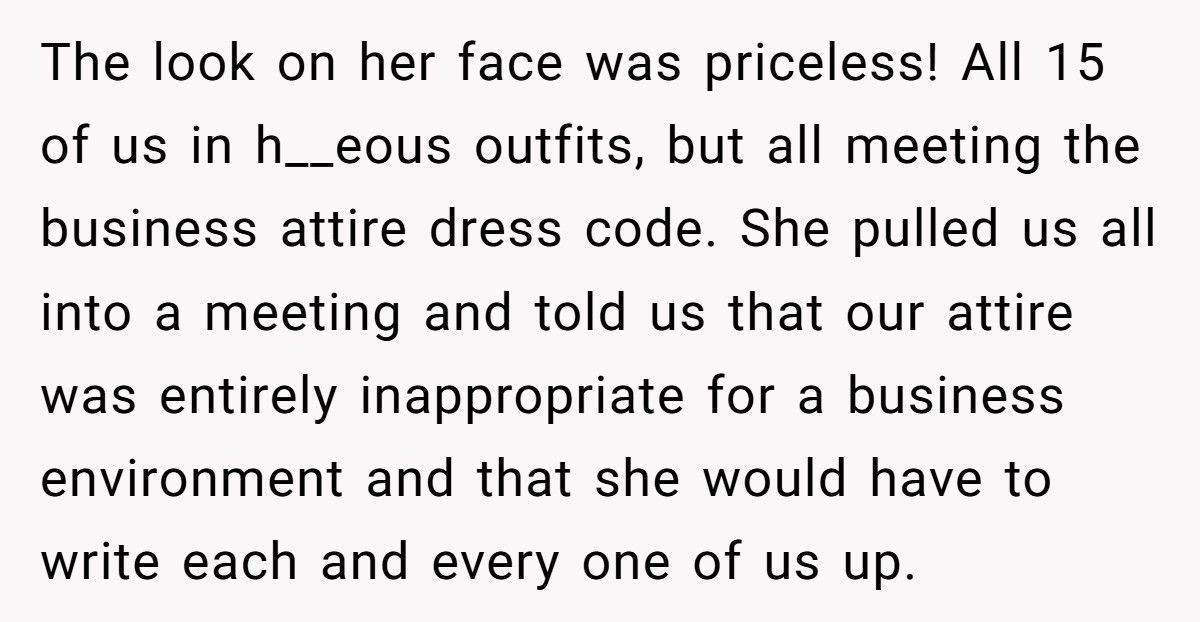 Boss Bans Jeans On Fridays, Office Responds With Hideous Fashion Show