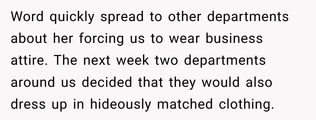 Boss Bans Jeans On Fridays, Office Responds With Hideous Fashion Show