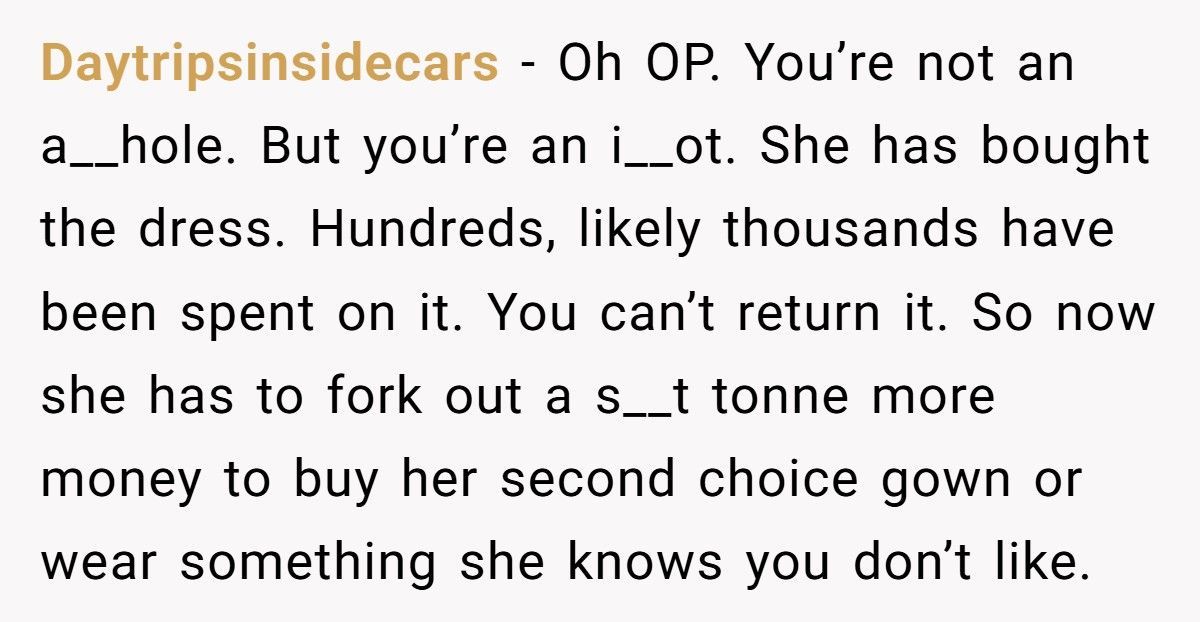 Bride Explodes After Groom Calls Her $9,000 Wedding Dress “Ugly”