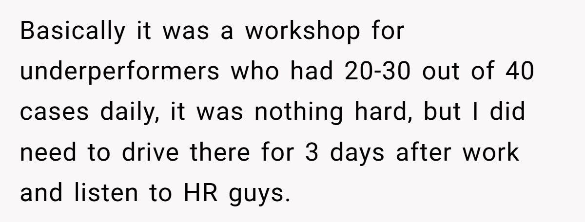 Man Handles 50 Cases A Day For 2 Years, Boss Sends Him To ‘Underperformer’ Training For Missing One