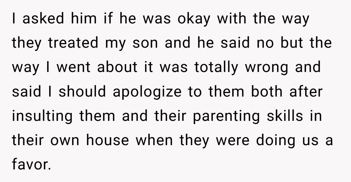 Mom Refuses To Apologize After In-Laws Made Her 4-Year-Old Pee Himself