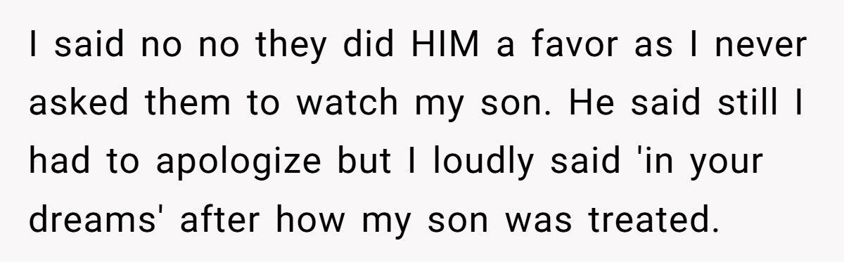 Mom Refuses To Apologize After In-Laws Made Her 4-Year-Old Pee Himself