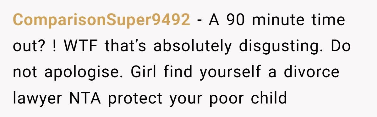 Mom Refuses To Apologize After In-Laws Made Her 4-Year-Old Pee Himself