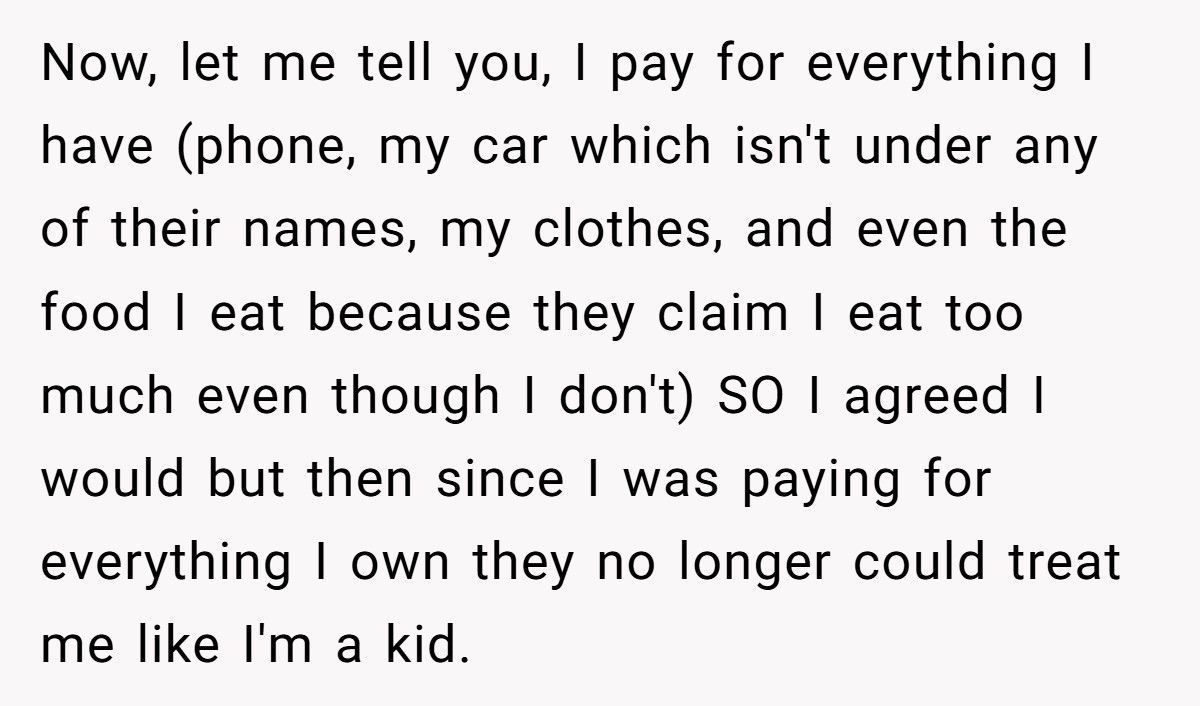 Parents Demand $650 Rent From 18-Year-Old Daughter While Stepbrother Lives Free