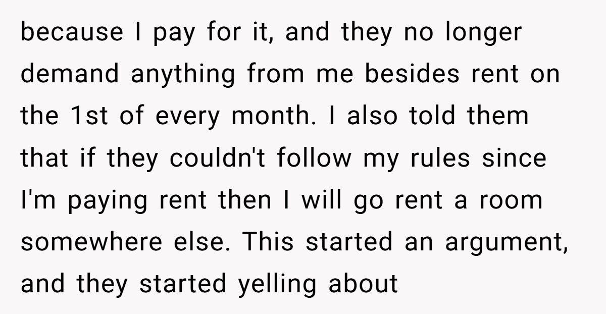 Parents Demand $650 Rent From 18-Year-Old Daughter While Stepbrother Lives Free