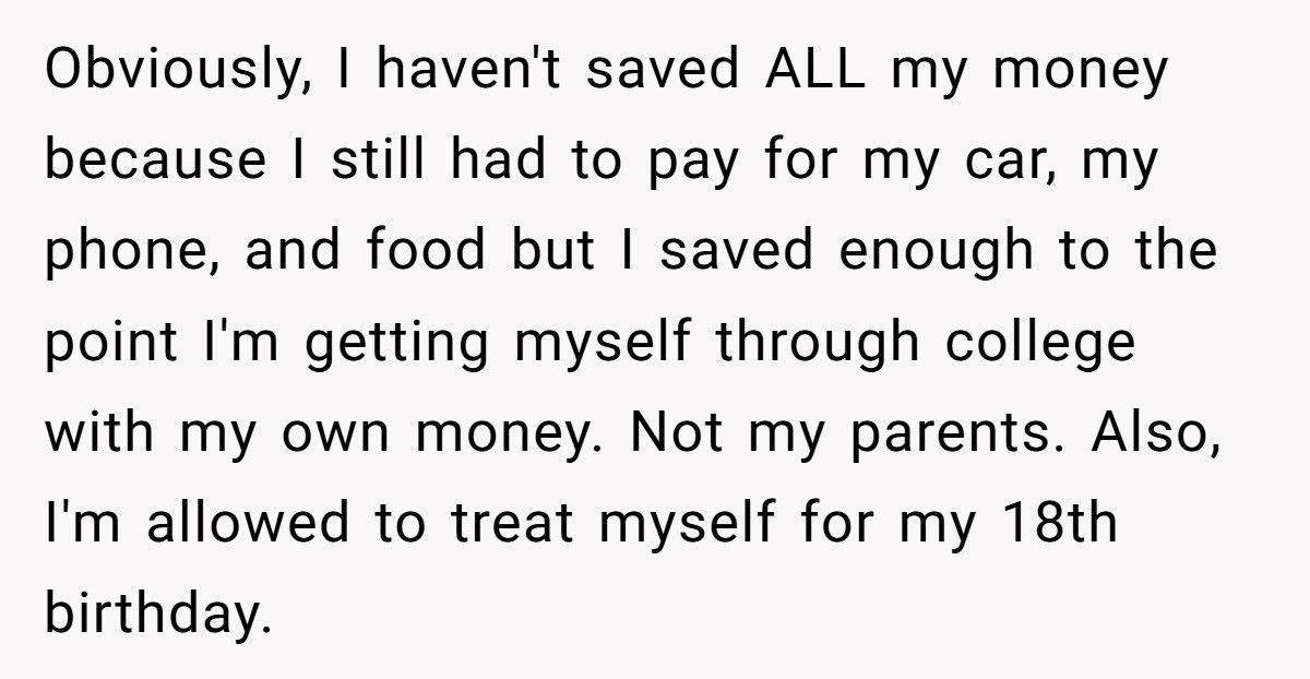 Parents Demand $650 Rent From 18-Year-Old Daughter While Stepbrother Lives Free