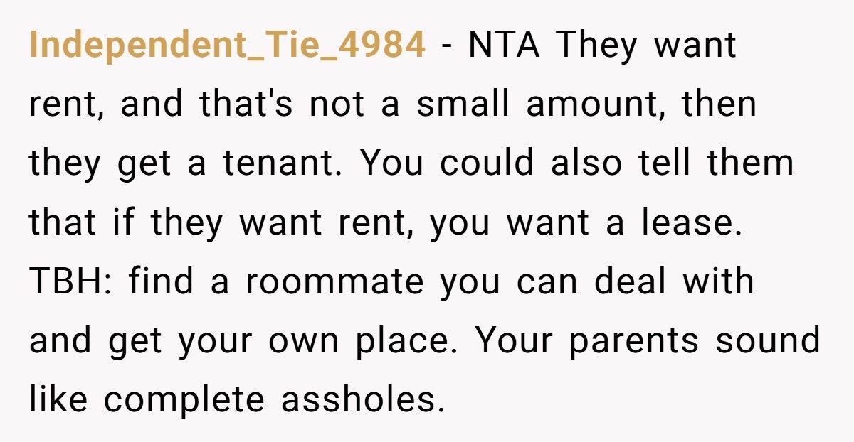 Parents Demand $650 Rent From 18-Year-Old Daughter While Stepbrother Lives Free