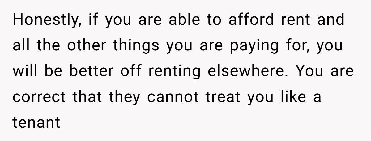 Parents Demand $650 Rent From 18-Year-Old Daughter While Stepbrother Lives Free