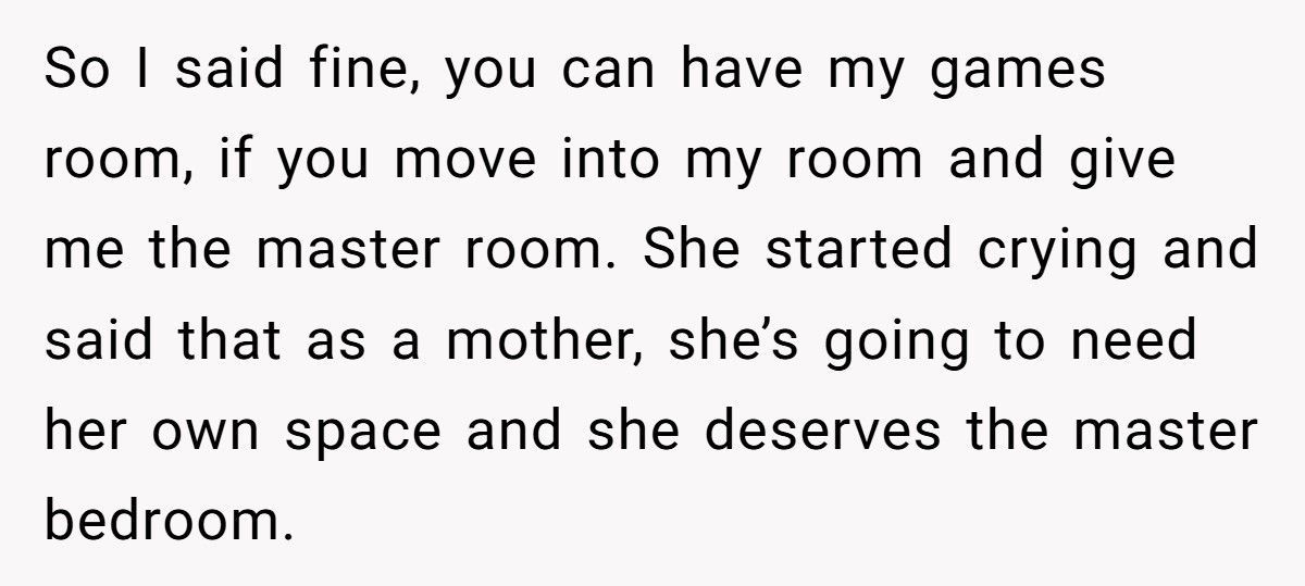 Woman Refuses To Give Up Gaming Room, Pregnant Sister Calls Her “Selfish” And Demands Master Suite Too