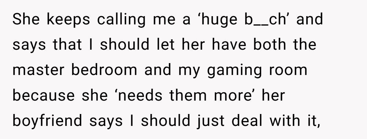 Woman Refuses To Give Up Gaming Room, Pregnant Sister Calls Her “Selfish” And Demands Master Suite Too