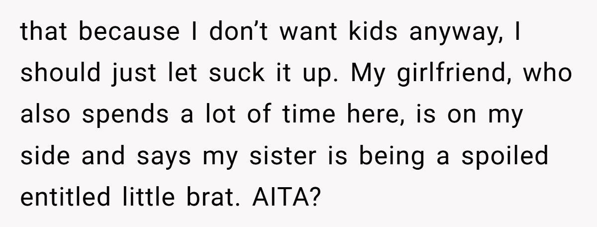 Woman Refuses To Give Up Gaming Room, Pregnant Sister Calls Her “Selfish” And Demands Master Suite Too