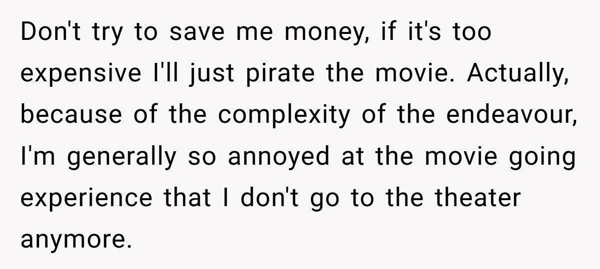 Guy Refuses Discounts, Insults Clerk, And Ends Up Paying Full Price For The Worst Seat Possible