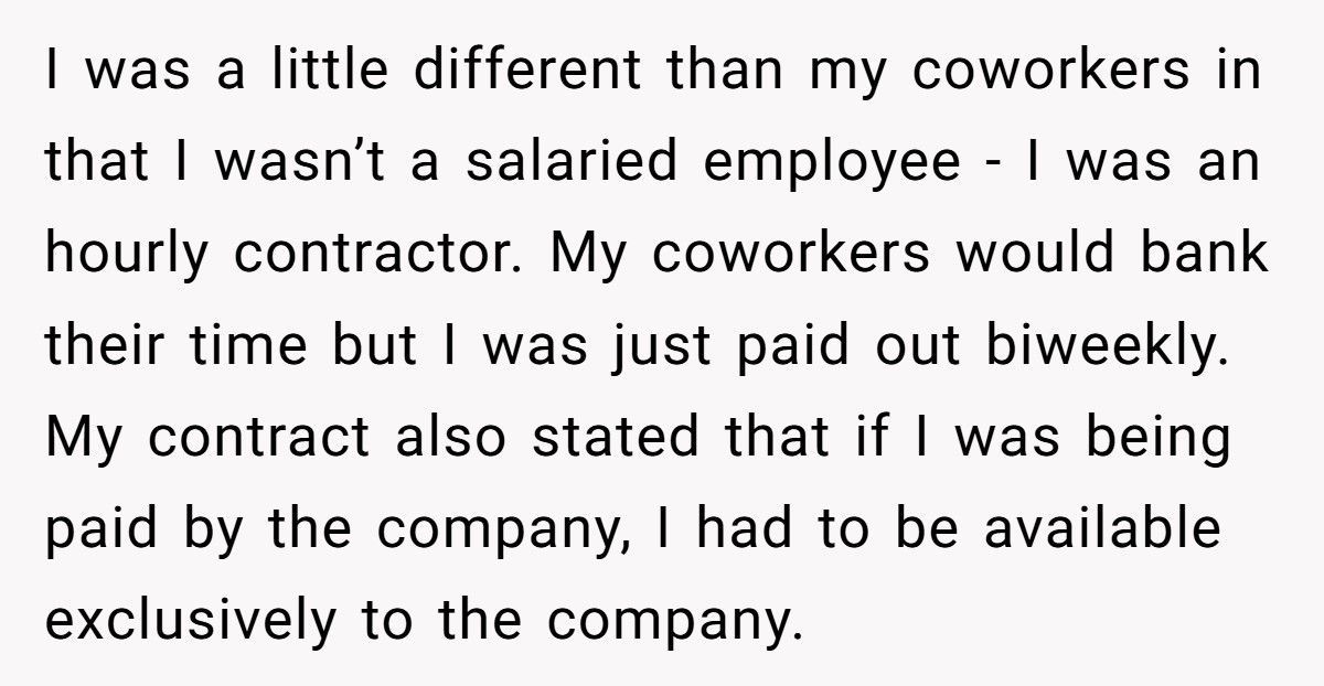 Boss Forces Contractor To Take 24/7 Phone, Company Ends Up Paying $10K For Two Calls Boss Forces Contractor To Take 24/7 Phone, Company Ends Up Paying $10K For Two Calls